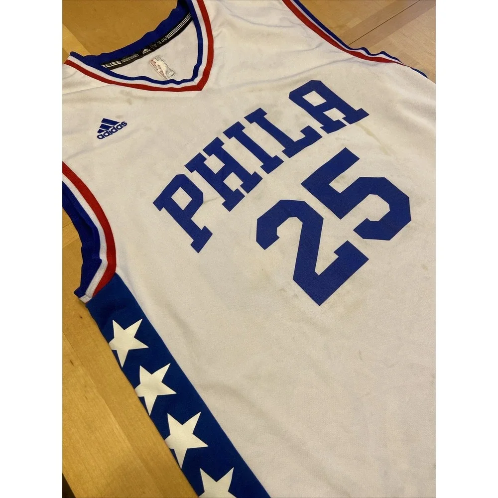 Adidas Jersey Phila Simmons 25 Size Medium Mens NBA Basketball